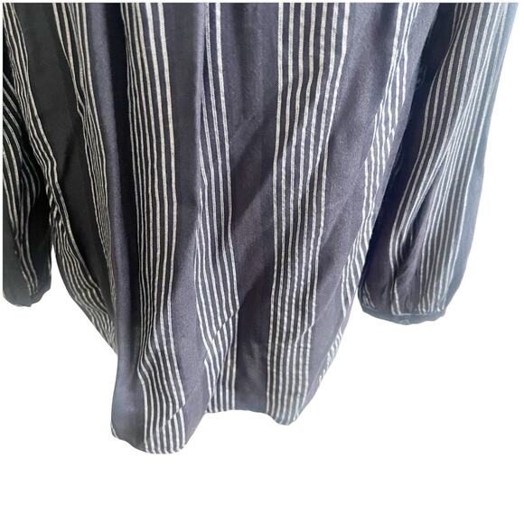 Rails Elouise Segrada Stripe Button Down Blouse Black White Size Small NWT - Picture 6 of 11